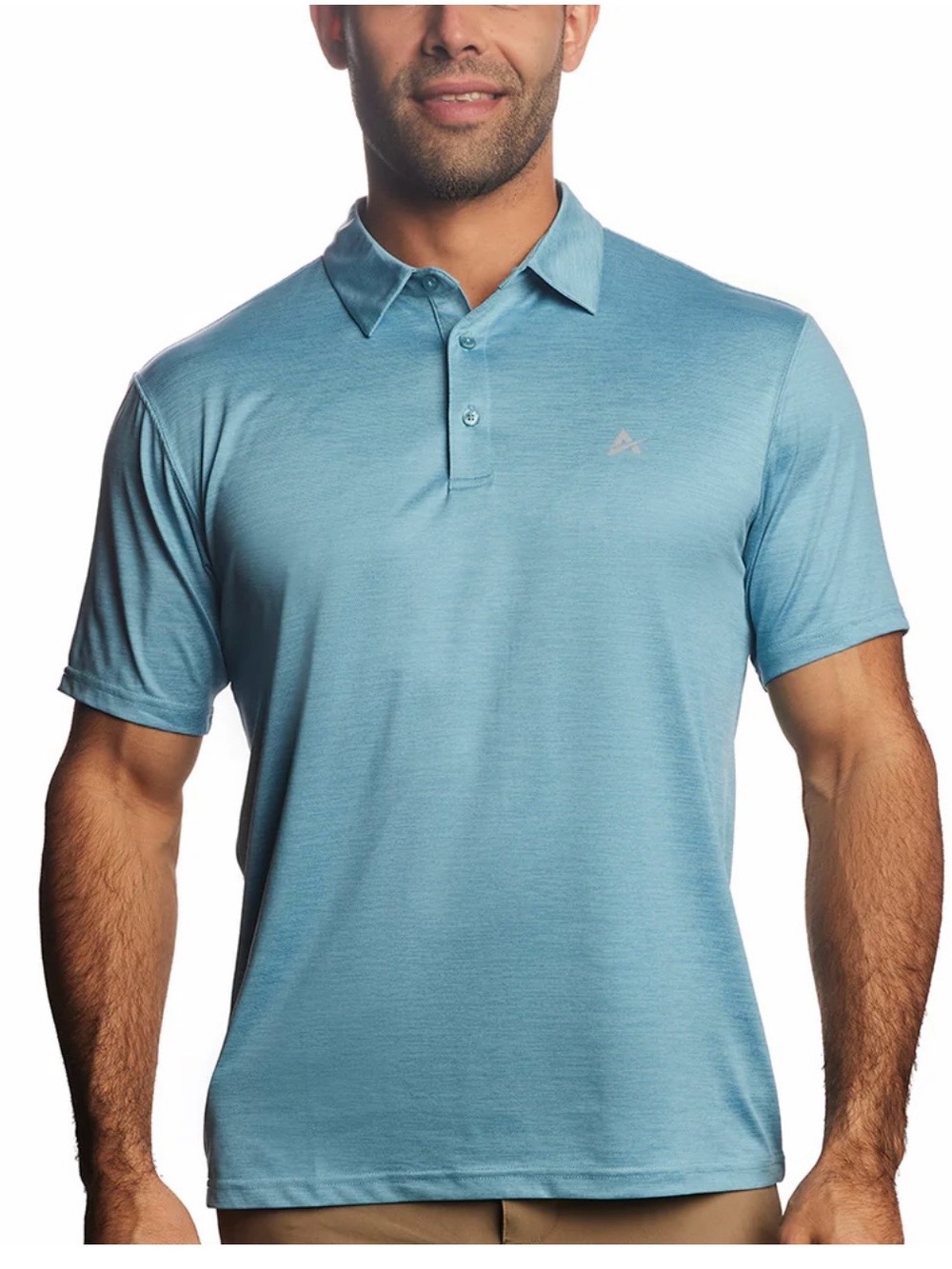 NWT- Arctic Cool's Cooling Men's Polo - Coastal Blue